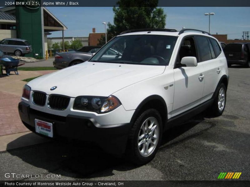 Alpine White / Black 2004 BMW X3 2.5i