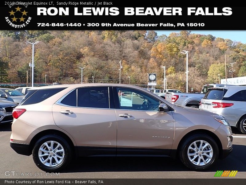 Sandy Ridge Metallic / Jet Black 2019 Chevrolet Equinox LT