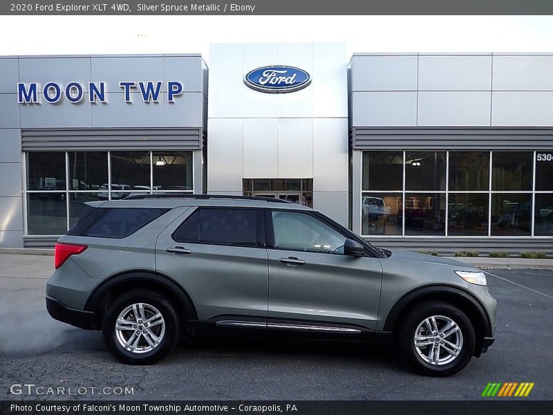 Silver Spruce Metallic / Ebony 2020 Ford Explorer XLT 4WD