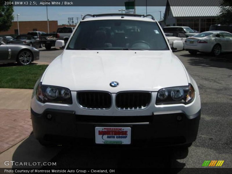 Alpine White / Black 2004 BMW X3 2.5i
