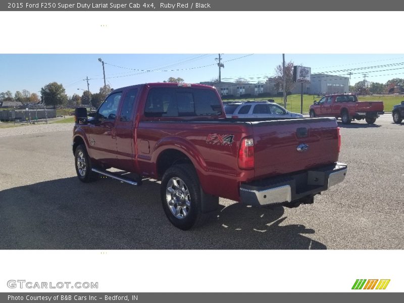 Ruby Red / Black 2015 Ford F250 Super Duty Lariat Super Cab 4x4