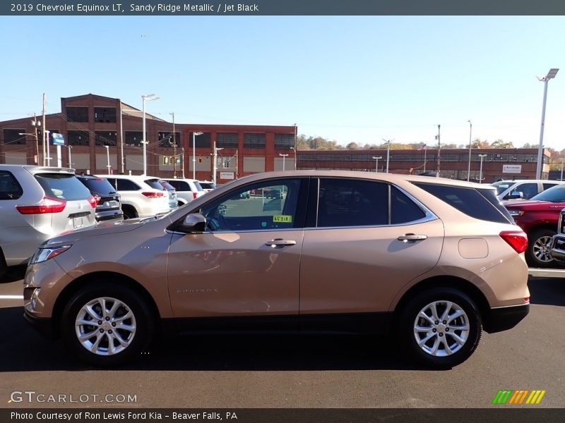 Sandy Ridge Metallic / Jet Black 2019 Chevrolet Equinox LT
