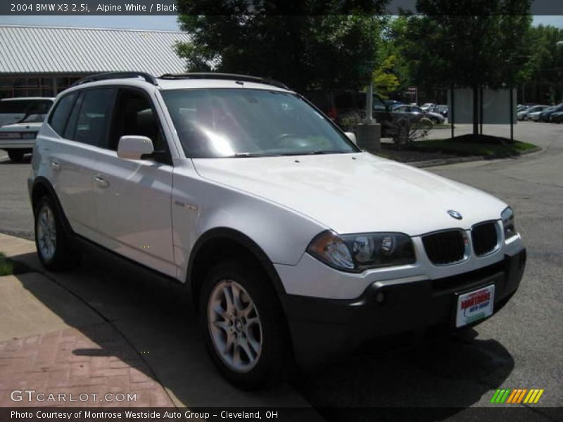 Alpine White / Black 2004 BMW X3 2.5i