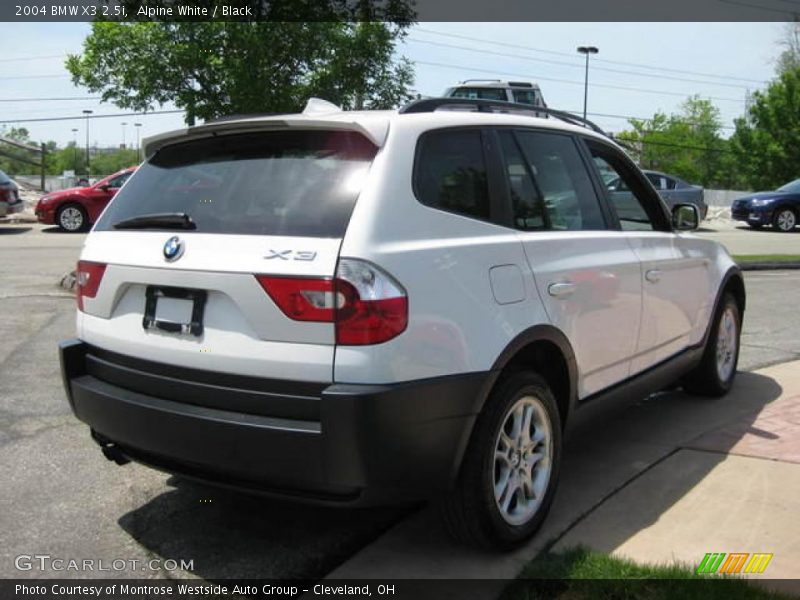 Alpine White / Black 2004 BMW X3 2.5i