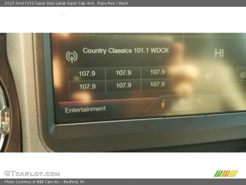 Ruby Red / Black 2015 Ford F250 Super Duty Lariat Super Cab 4x4