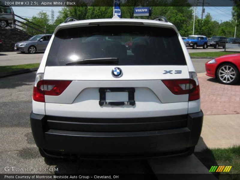 Alpine White / Black 2004 BMW X3 2.5i