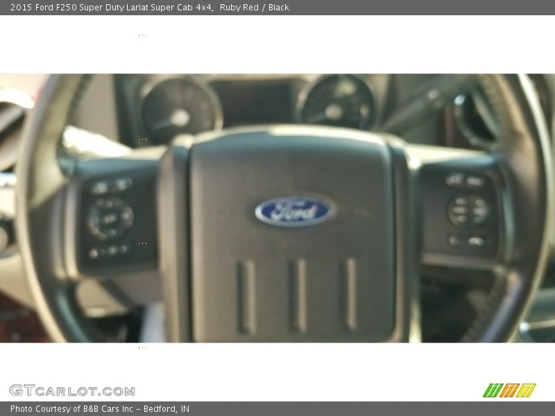 Ruby Red / Black 2015 Ford F250 Super Duty Lariat Super Cab 4x4
