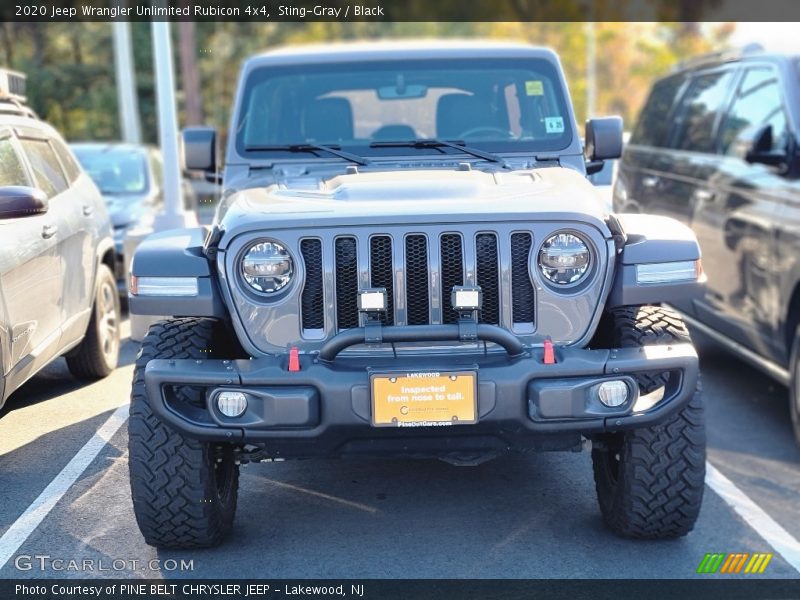 Sting-Gray / Black 2020 Jeep Wrangler Unlimited Rubicon 4x4