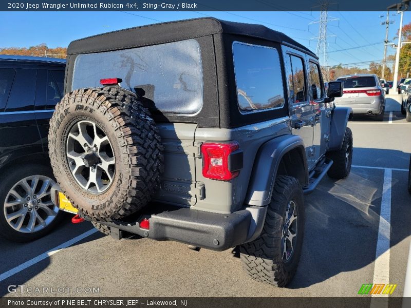 Sting-Gray / Black 2020 Jeep Wrangler Unlimited Rubicon 4x4