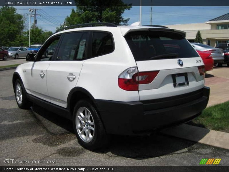 Alpine White / Black 2004 BMW X3 2.5i
