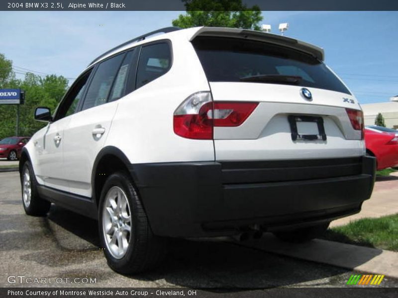 Alpine White / Black 2004 BMW X3 2.5i
