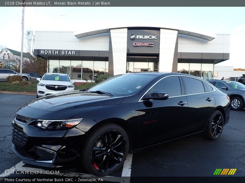 Mosaic Black Metallic / Jet Black 2018 Chevrolet Malibu LT