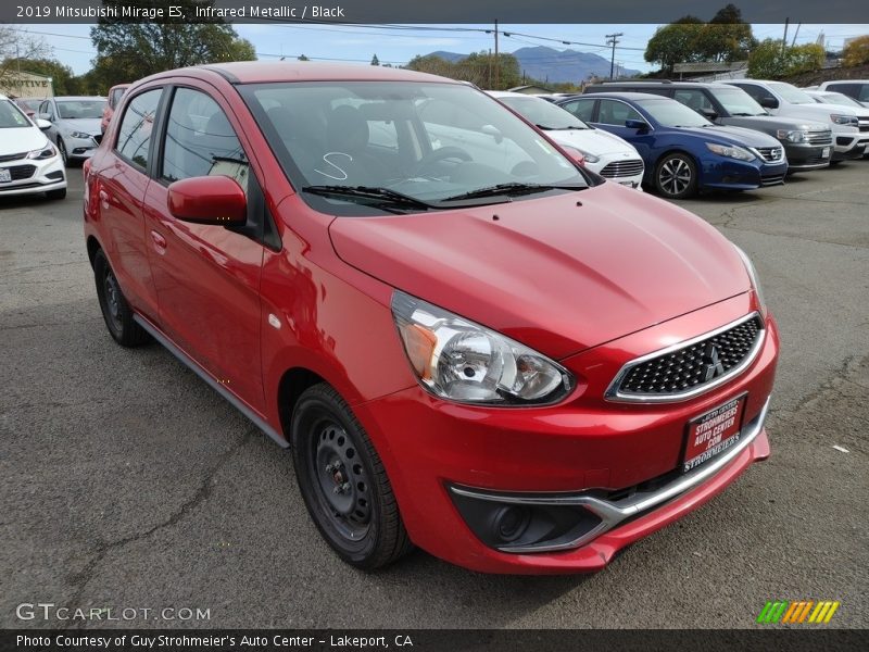 Infrared Metallic / Black 2019 Mitsubishi Mirage ES