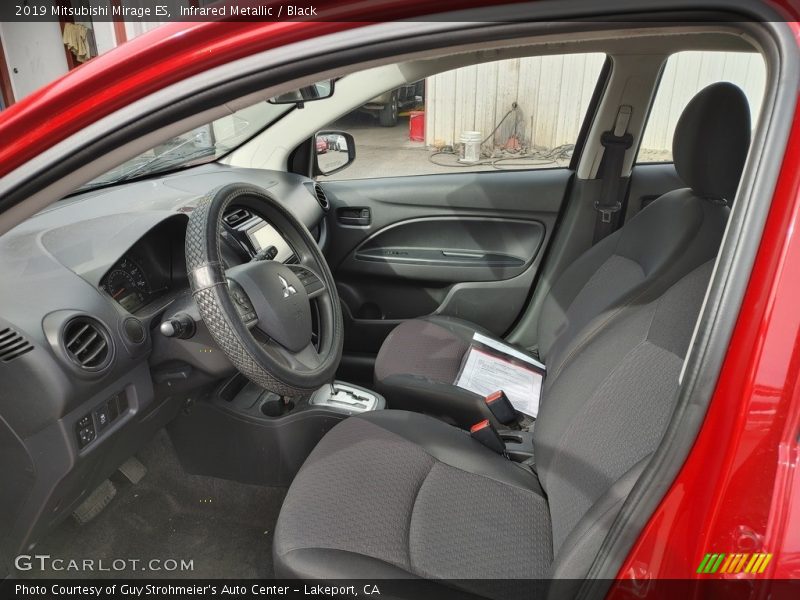 Front Seat of 2019 Mirage ES