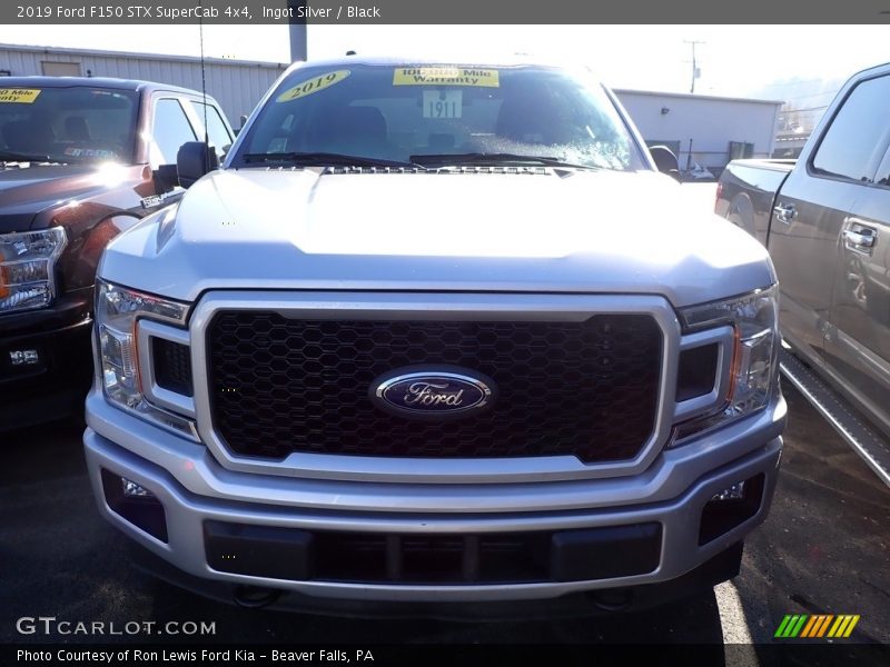 Ingot Silver / Black 2019 Ford F150 STX SuperCab 4x4