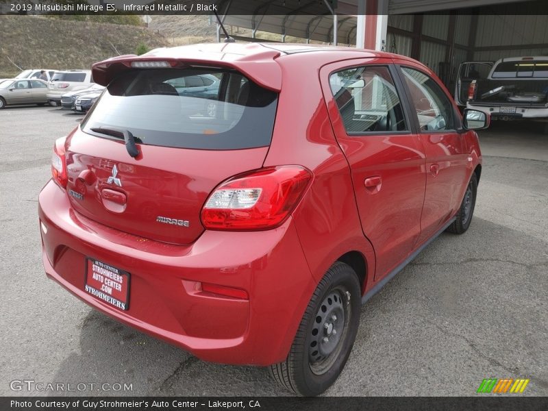 Infrared Metallic / Black 2019 Mitsubishi Mirage ES
