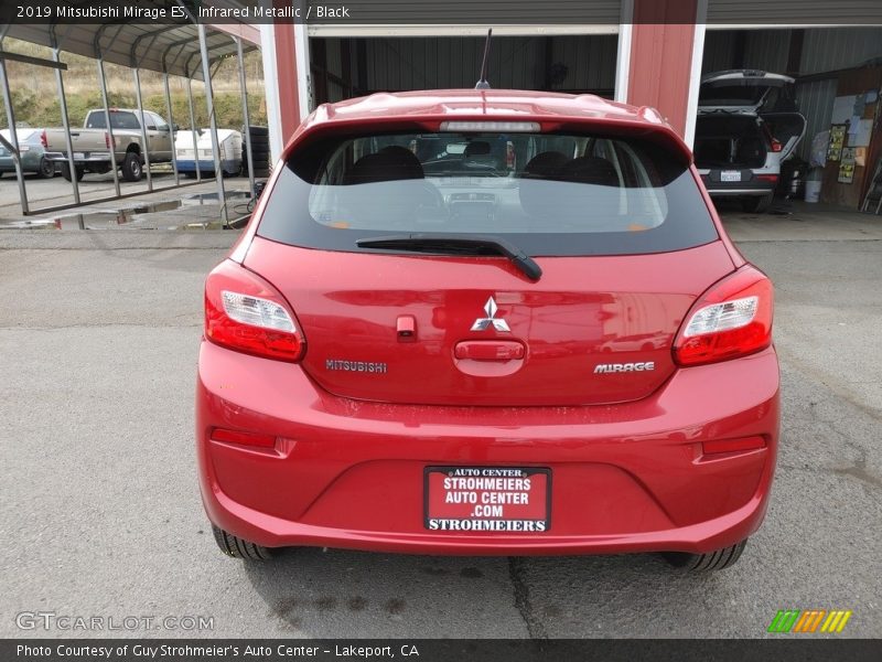 Infrared Metallic / Black 2019 Mitsubishi Mirage ES