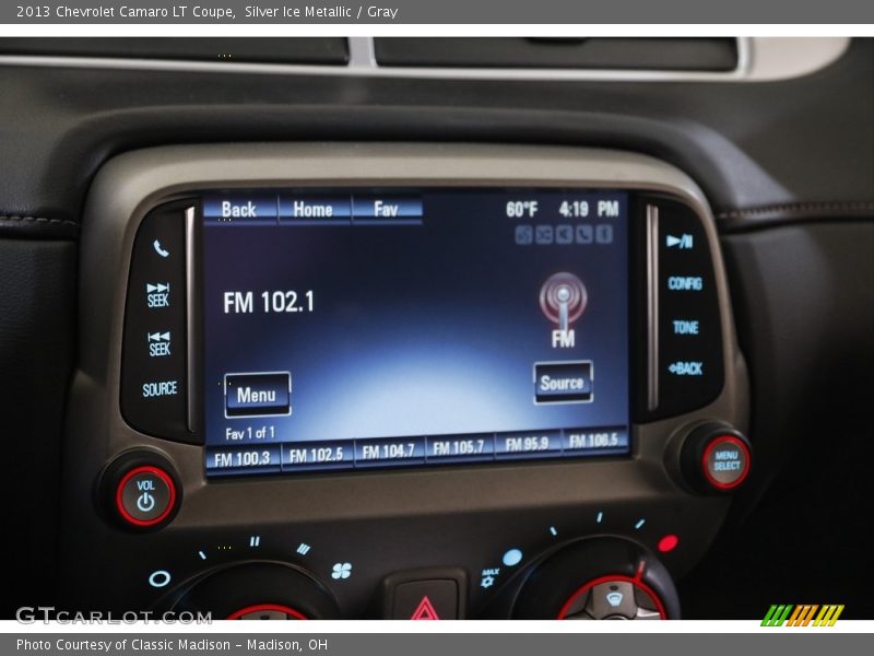 Silver Ice Metallic / Gray 2013 Chevrolet Camaro LT Coupe