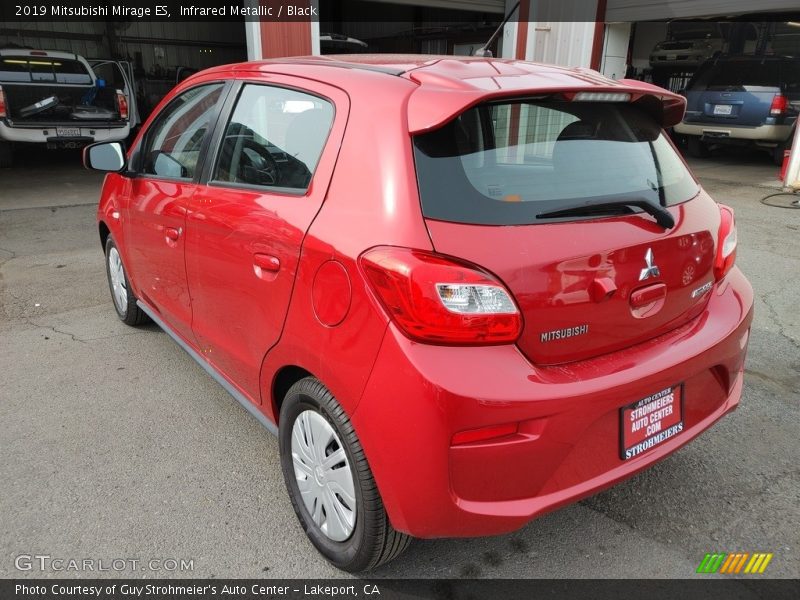 Infrared Metallic / Black 2019 Mitsubishi Mirage ES