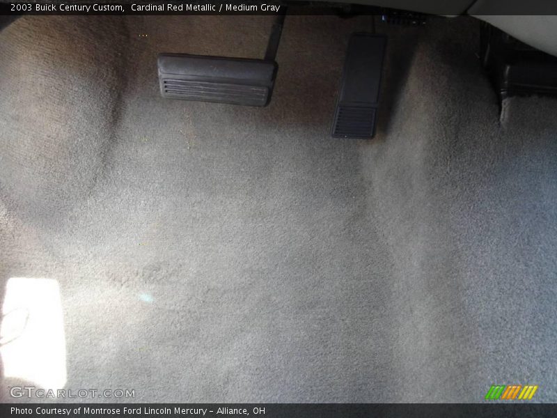 Cardinal Red Metallic / Medium Gray 2003 Buick Century Custom