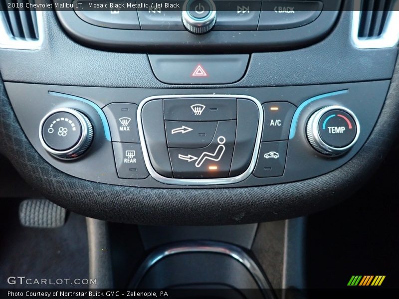 Mosaic Black Metallic / Jet Black 2018 Chevrolet Malibu LT