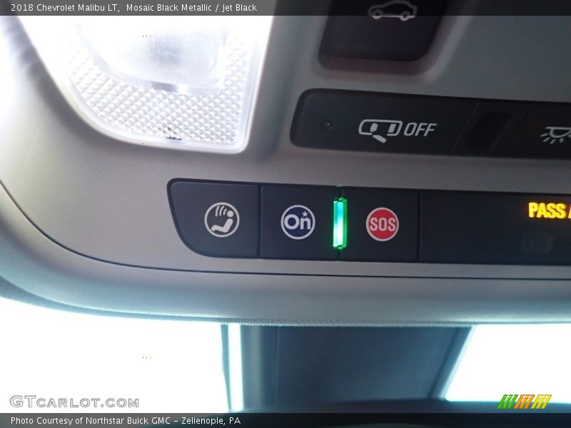 Mosaic Black Metallic / Jet Black 2018 Chevrolet Malibu LT