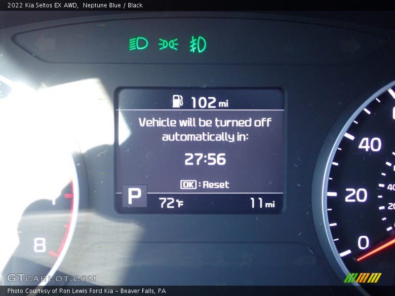 Neptune Blue / Black 2022 Kia Seltos EX AWD