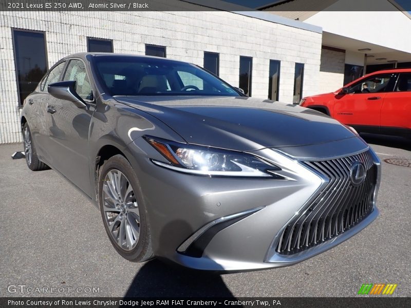 Atomic Silver / Black 2021 Lexus ES 250 AWD