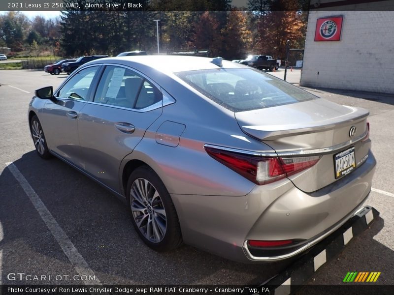 Atomic Silver / Black 2021 Lexus ES 250 AWD