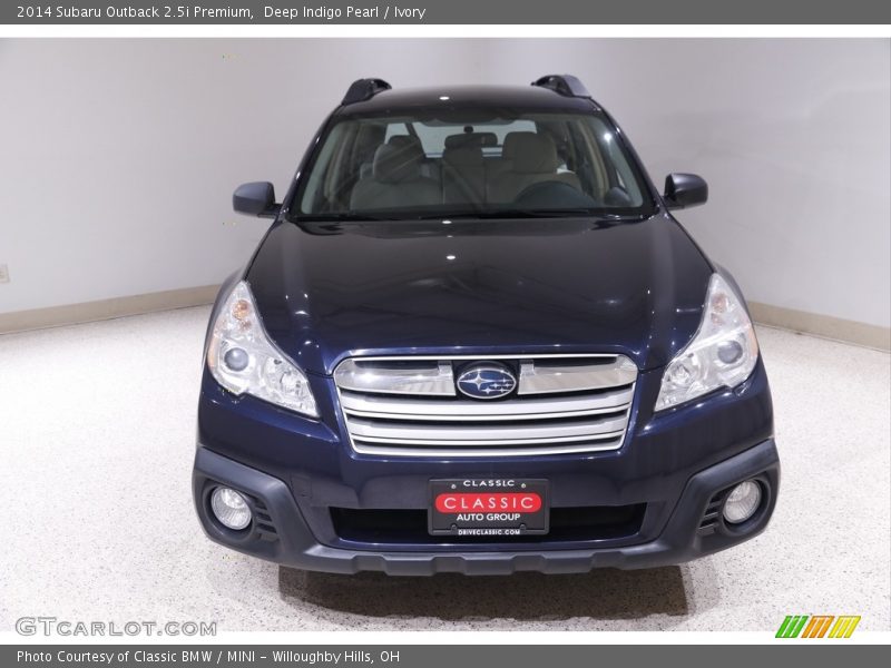 Deep Indigo Pearl / Ivory 2014 Subaru Outback 2.5i Premium