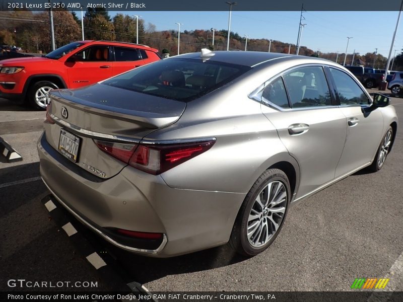 Atomic Silver / Black 2021 Lexus ES 250 AWD