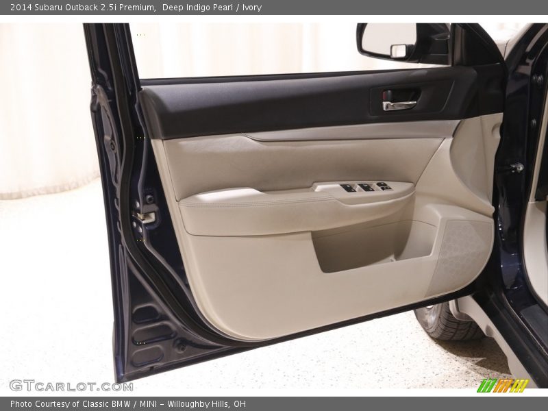 Deep Indigo Pearl / Ivory 2014 Subaru Outback 2.5i Premium