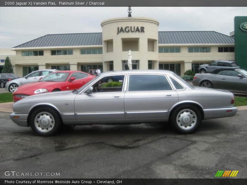 Platinum Silver / Charcoal 2000 Jaguar XJ Vanden Plas