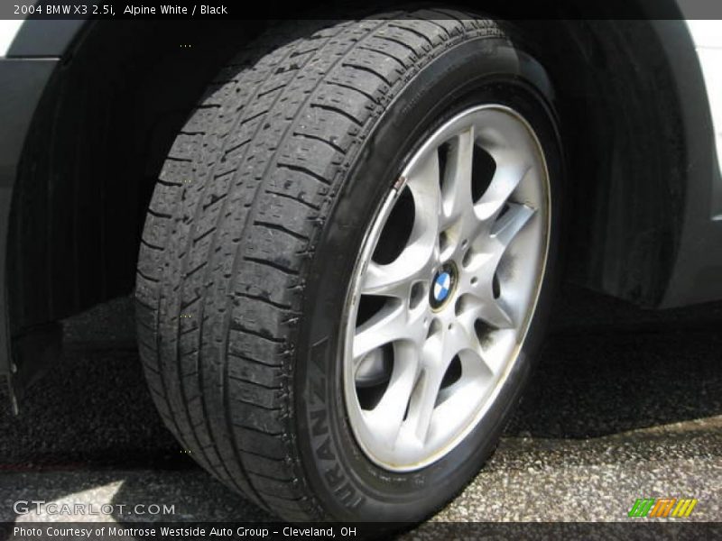 Alpine White / Black 2004 BMW X3 2.5i