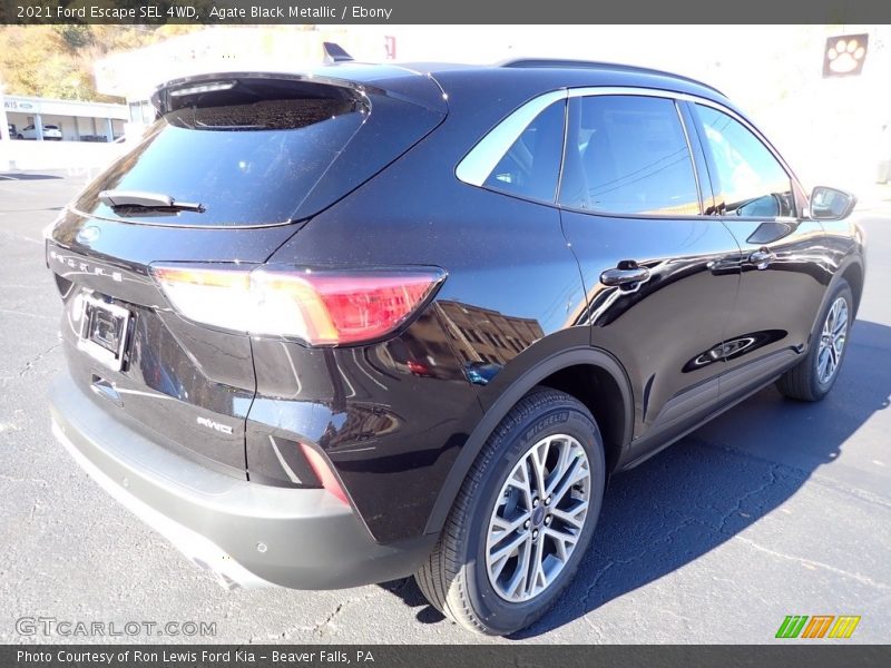 Agate Black Metallic / Ebony 2021 Ford Escape SEL 4WD
