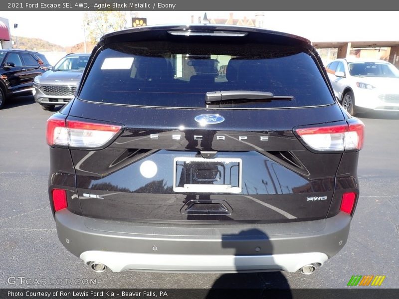 Agate Black Metallic / Ebony 2021 Ford Escape SEL 4WD