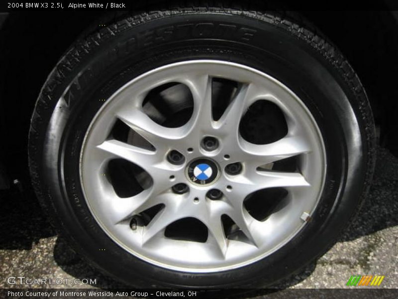 Alpine White / Black 2004 BMW X3 2.5i