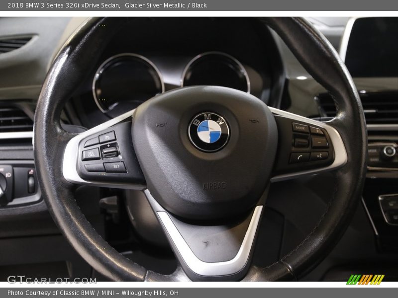 Glacier Silver Metallic / Black 2018 BMW 3 Series 320i xDrive Sedan