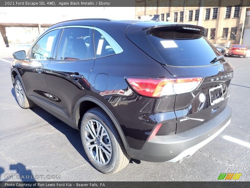 Agate Black Metallic / Ebony 2021 Ford Escape SEL 4WD