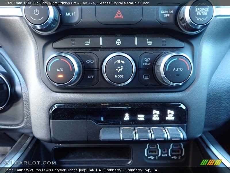 Granite Crystal Metallic / Black 2020 Ram 1500 Big Horn Night Edition Crew Cab 4x4