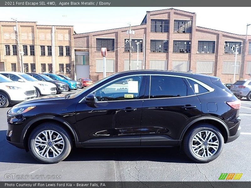 Agate Black Metallic / Ebony 2021 Ford Escape SEL 4WD