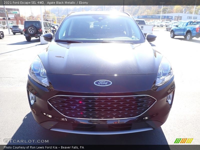 Agate Black Metallic / Ebony 2021 Ford Escape SEL 4WD