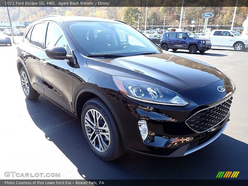 Agate Black Metallic / Ebony 2021 Ford Escape SEL 4WD