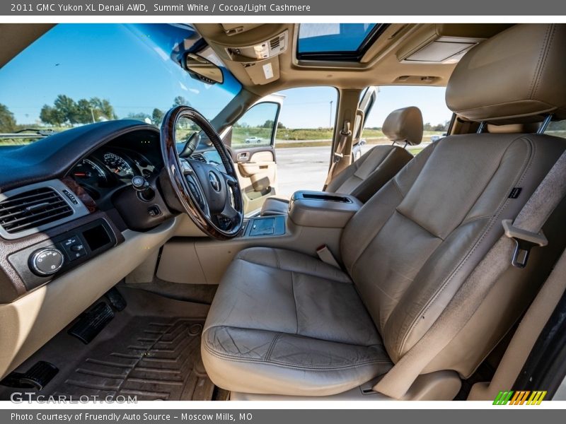 Summit White / Cocoa/Light Cashmere 2011 GMC Yukon XL Denali AWD