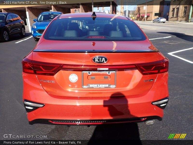 Fire Orange / Black 2021 Kia Forte GT-Line