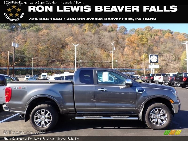 Magnetic / Ebony 2020 Ford Ranger Lariat SuperCab 4x4