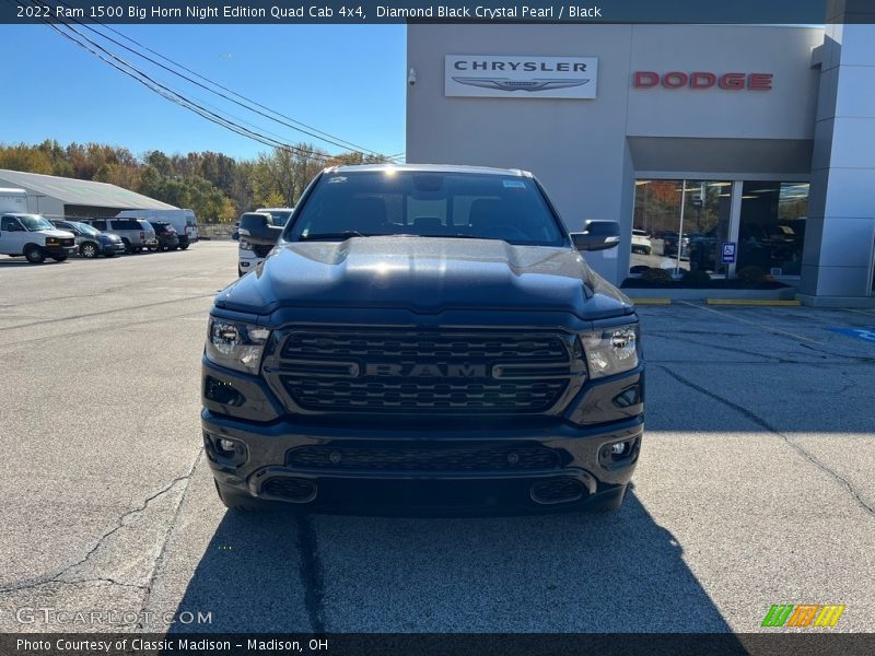 Diamond Black Crystal Pearl / Black 2022 Ram 1500 Big Horn Night Edition Quad Cab 4x4