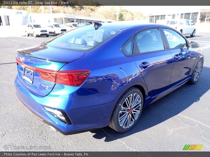 Deep Sea Blue / Black 2021 Kia Forte GT
