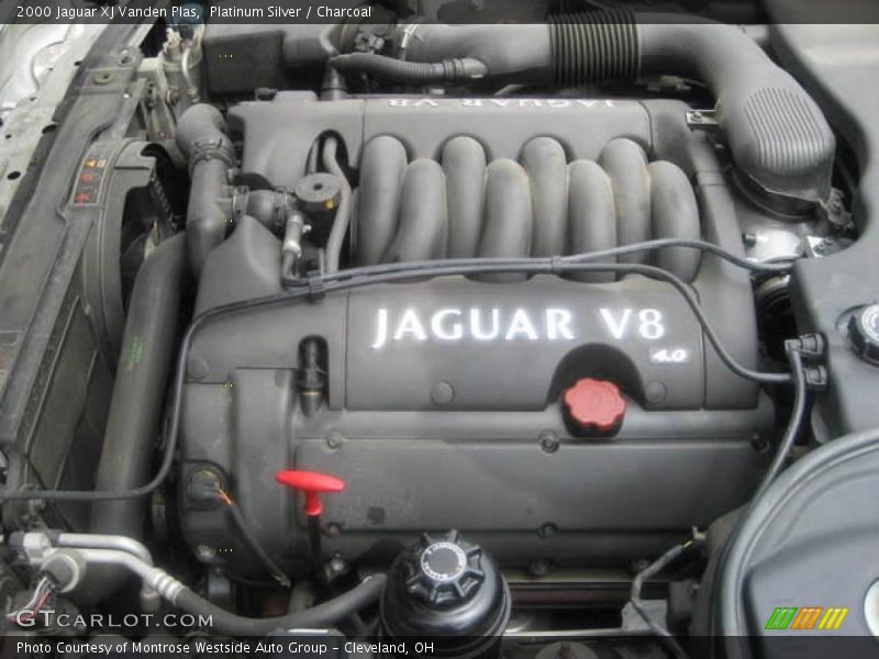 Platinum Silver / Charcoal 2000 Jaguar XJ Vanden Plas