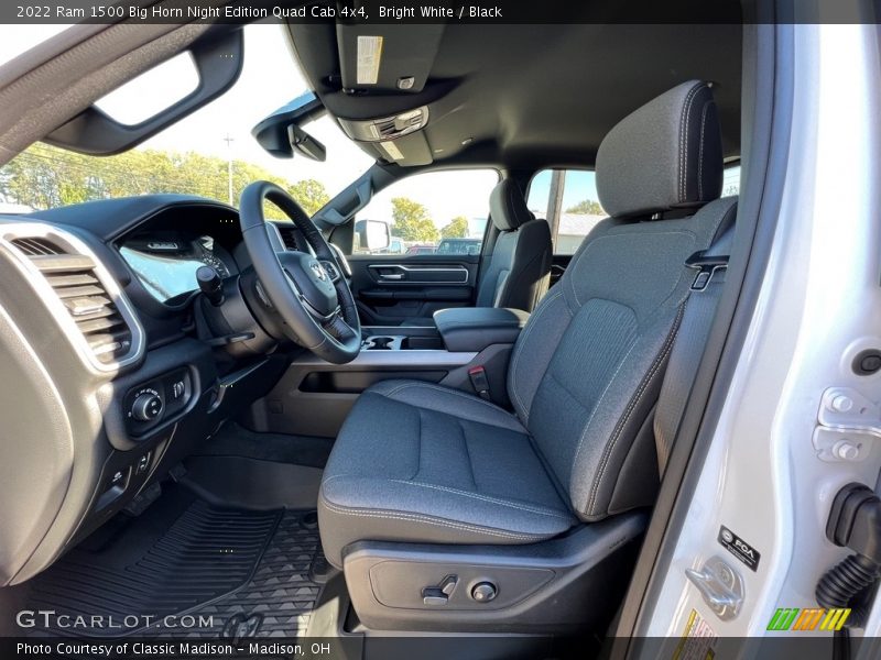 Bright White / Black 2022 Ram 1500 Big Horn Night Edition Quad Cab 4x4